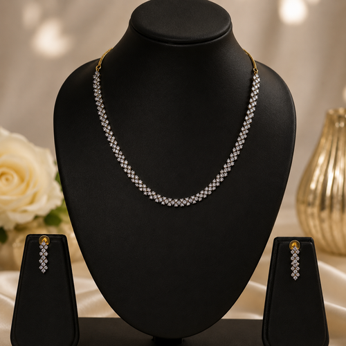 Celeste Sparkle Necklace Set with Earrings