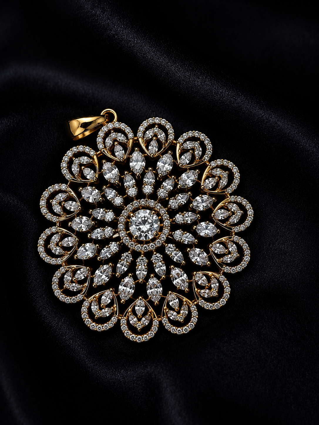 Floral Pendant Set with Matching Earrings