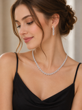 Celeste Sparkle Necklace Set with Earrings