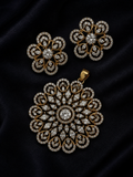 Floral Pendant Set with Matching Earrings